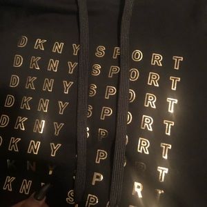 Black and gold short sleeve sweater dress